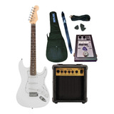 Combo Guitarra Electrica + Amplificador 10w + Pedal + Acc  