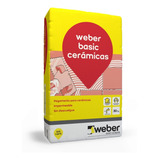 Pegamento Cerámicas Weber Basic 30 K Pared Piso Int-ext