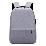 Mochila Porta Notebook 17 Pulgadas Tablet Con Usb Acolchada Smart Urbana