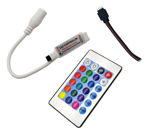 Controlador Remoto Rgb 5v - 12v Con Control Para Tira Modulo