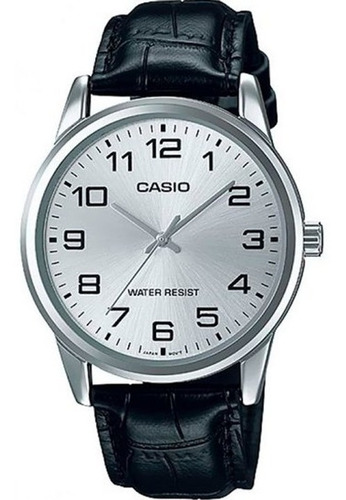 Reloj Casio  Mtpv001 Hombre Correa Negro *watchsalas* Full