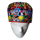 Gorro Quirúrgico Antifluido Doble Faz Looney Tunes Animados