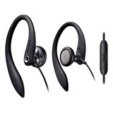 Producto Generico - Philips Auriculares Deportivos Sobre La. Color Negro