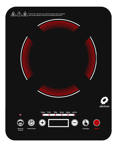 Encimera Infrarroja De Un Plato Electrum