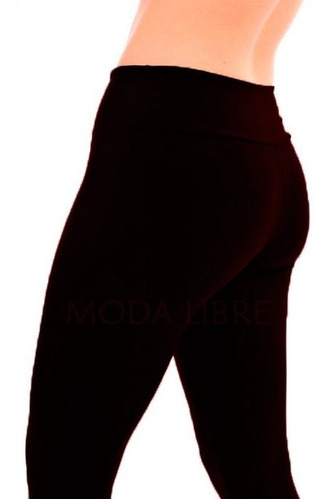 Calza Capri Mujer Tiro Alto Modalibre1 Talle Standar Xs-xxl