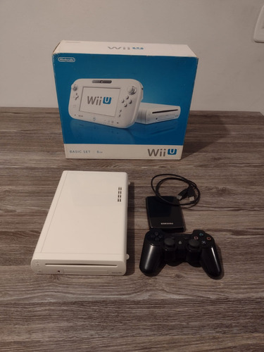 Nintendo Wii U Desbloqueado + Hd Com Jogos + Controle Ps3 Sem Gamepad