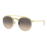 Óculos De Sol Ray-ban Legend Gold Rb3647nl 923632 51 Unissex Cor Dourado Cor Da Armação Polished Gold Cor Da Haste Dourado E Transparente Cor Da Lente Brown Desenho Redondo