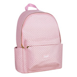 Mochila Brw Urbana Universitaria Bolso Ecocuero Pastel