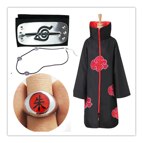 Capa De Cosplay Akatsuki Itachi Kunai Naruto Shuriken, 4 Pie