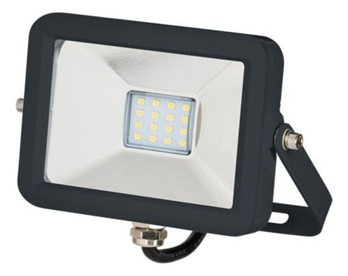 Reflector Led Sica Estandard 376720 10w Con Luz Blanco Frío Y Carcasa Negro 220v