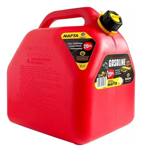 Bidon Homologado Rojo Combustible 20l Pico Driven Pico