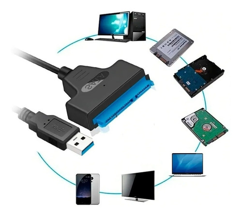 Cable Convertidor Sata A Usb 3.0 Para Discos Duros 2.5 22pin