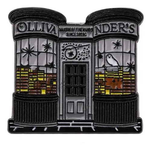 Pin Broche Metálico Tienda Ollivanders Harry Potter Libros