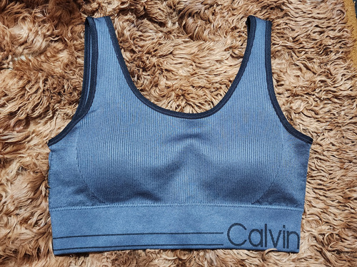 Top- Corpiño Calvin Kein. Con Push Up. Importado