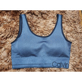 Top- Corpiño Calvin Kein. Con Push Up. Importado