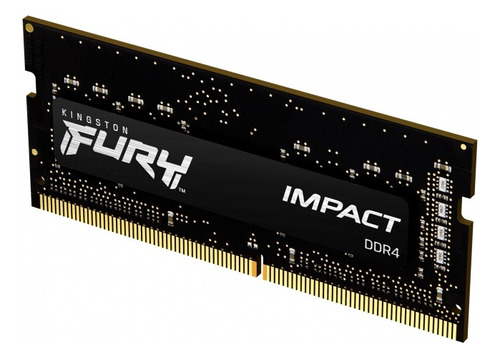 Memoria Ram Fury Impact Ddr4 Gamer Color Negro 8gb 1 Kingsto