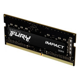 Memoria Ram Fury Impact Ddr4 Gamer Color Negro 8gb 1 Kingsto