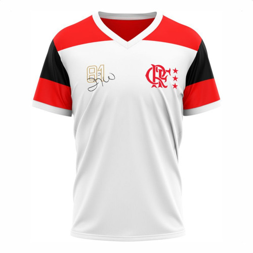 Camisa Flamengo Zico Retro Mundial 81 Infantil Oficial