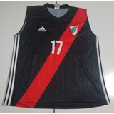 Camiseta Básquet River 2016 Negra #17, Talle Xl