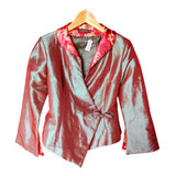 Kimono Rojo Estampado Geisha Mujer