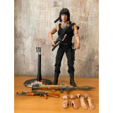 Rambo Iii 1/6 Com Todos Acessorios Base Threezero Hot Toys 