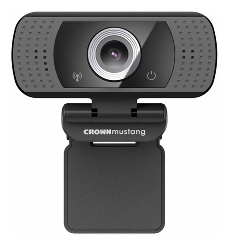 Camara Web Crown Mustang Vision720hd 720hd Usb Color Negro