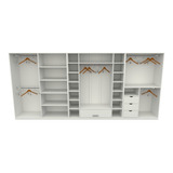 Kit Closet Ou Loja Armário Colmeia Cabideiro M36 100% Mdf