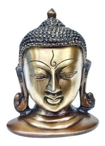 Face De Buda De Bronze 16 Cm