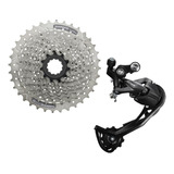 Câmbio Traseiro Shimano Altus M2000 9v + K7 Cs-hg201 11/36d