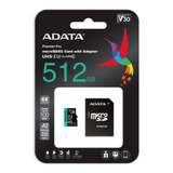 Micro Secure Digital A2 V30  Adata Premier Pro - 512 Gb