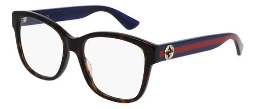 Gucci Gg0038o 003 Square Carey Azul