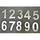 Numero Acero Inox 55mm Numeración Piso Domicilio Cartel