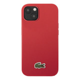 Funda Lacoste Magsafe Para iPhone 13 Rojo Iconic