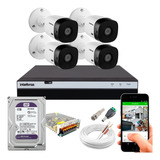 Kit Cftv 4 Câmeras Segurança Full Hd 1080p 1220 Dvr 3104 1tb