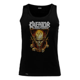 Camiseta Esqueleto Kreator Banda Metal Calavera Rock Sbo