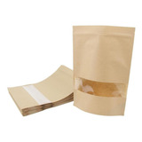 Bolsa Papel Kraft Stand Up, Mxsbg-007, 14x22 Cm, 50pzs, 300