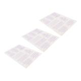 Pegatinas Transparentes Con Impresión De Tpr, 3 Unidades