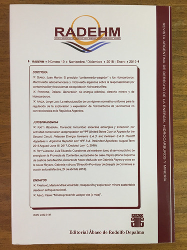 Radehm N 19 - Noviembre - Diciembre 2018 / Enero 2019 - Mart
