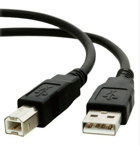 Cable Usb Para Impresora Velocidad 2.0 1.5 Metros Color Negro