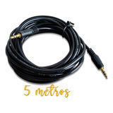 Cable Audio 3.5 A 3.5 Stereo Macho A Macho Punta Dorada 5mts