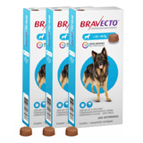 Bravecto Antipulgas Carrapatos Combo 3un Cães De 20a40kg