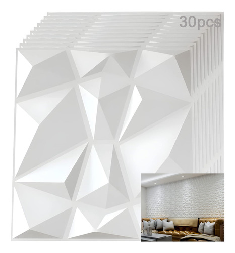 30pcs,paneles Decoración Hogar 3d Impermeable Pvc 30*30cm