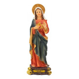 Sagrado Coração De Maria Enfeite De Resina 15.5 Cm Cor Colorido