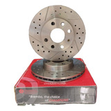 2 Discos Delanteros Hiperventilados Brembo Para Chevy