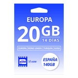 E-sim Prepago Europa Gb Internet + Llamadas 5g
