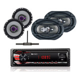 Pioneer Falante 6 Pol Triaxia + Rádio Bt Antena Fm + Ls69 