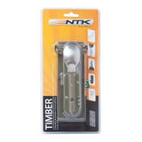 Cubiertos Cuchillo Tenedor Ntk Timber Camping Supervivencia