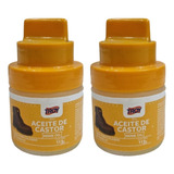 Kit X2 Aceite De Castor Calzado Zapatos Abrillantador Troy 