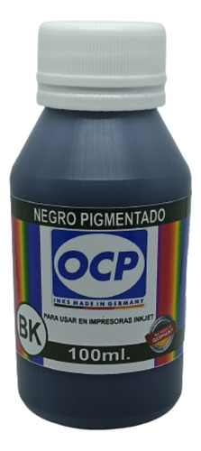 Tinta Alemana Ocp Negro Pigm P/ Hp5525 B210 6000 7500 X100ml