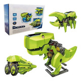 Kit Robot Transformer Solar Personaje Dinosaurio 3 En 1